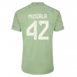 Günstige Fußballtrikots FC Bayern München Musiala 42 3rd trikot 2023-24 Kurzarm Günstige Fußballtrikots FC Bayern München Musiala 42 3rd trikot 2023-24 Kurzarm